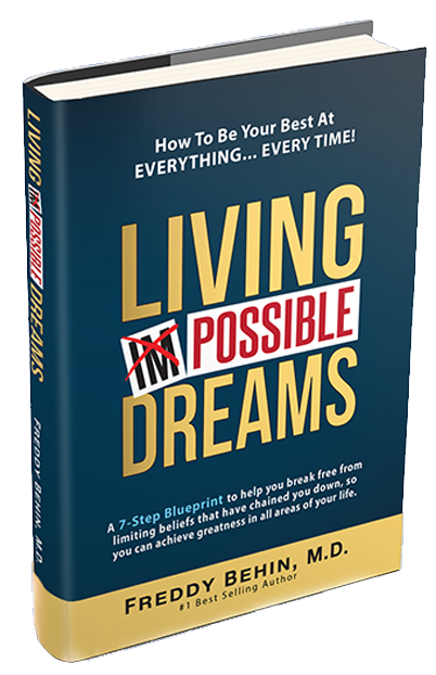 Living Impossible Dreams Book cover mockup